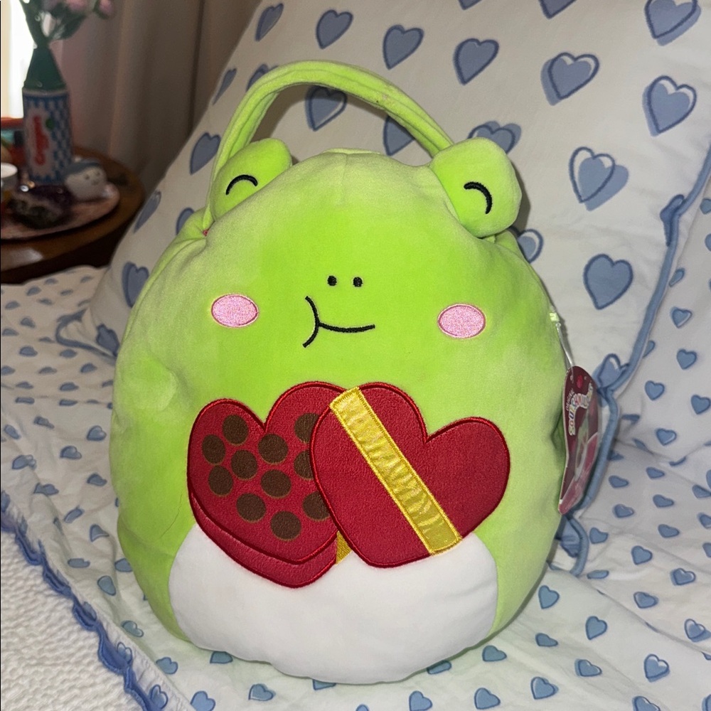 Squishmallows Wendy Valentine's Bucket-10', Green